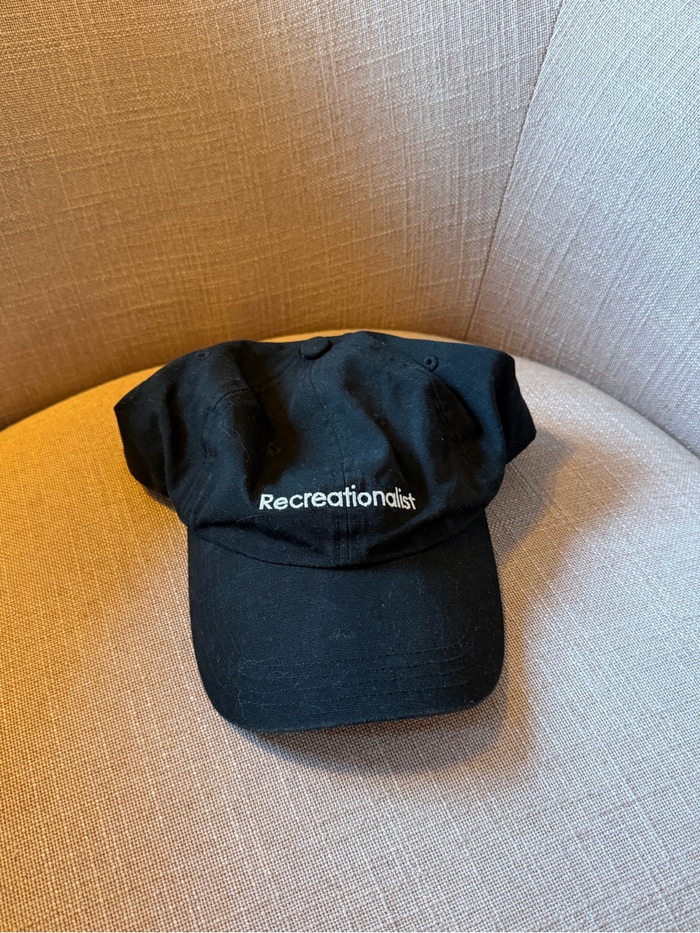 Outdoor Voices Black "Recreationalist" Baseball Cap